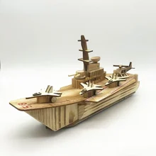 

Wooden Aircraft Carrier Military Model Crafts Ornaments Home Decoration Furnishings Children's Toys and Gifts