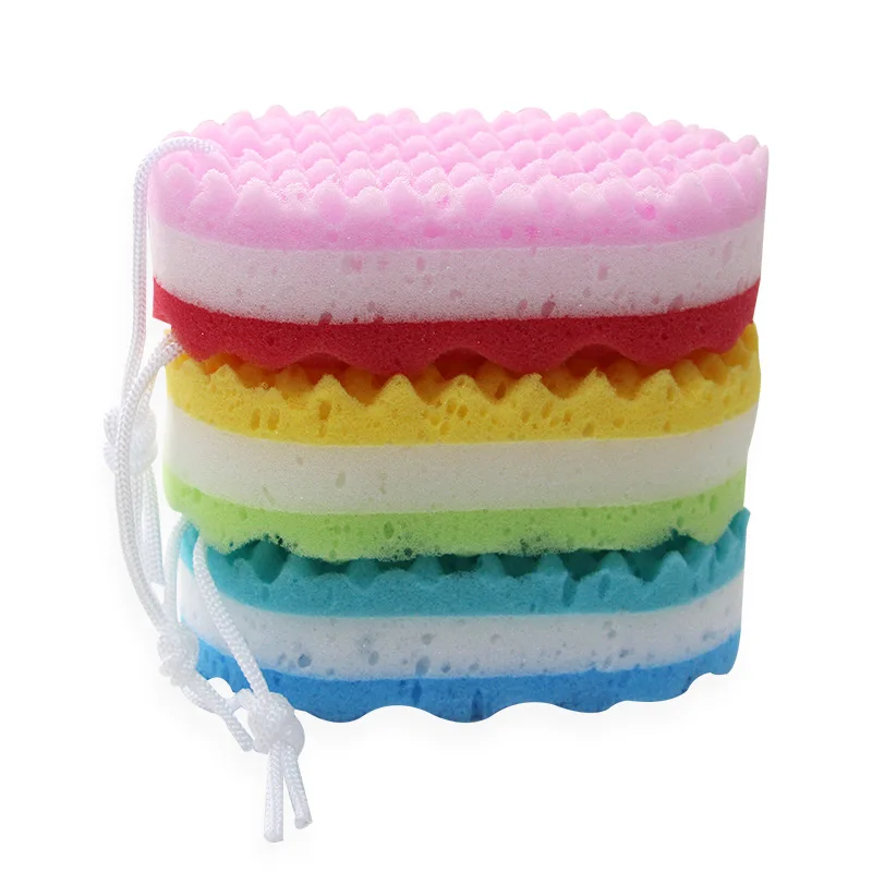 Soft Bath Sponge Body Scrub Bast Wisp Massage Brush Body Washcloth Skin Scrubber Relax Exfoliating Skincare Shower Accessories 4