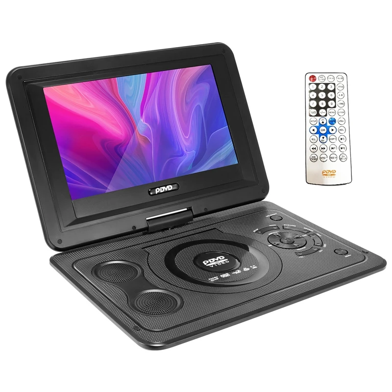 Lettore Dvd Portatile Per Auto Da Casa Da 13.9 Pollici Vcd Cd Tv Player Adattatore Radio Usb Supporto Tv/Fm/Usb Gaming-Spina Americana