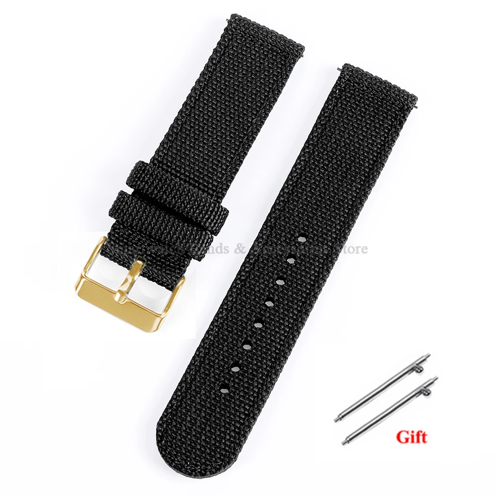 Versatile Nylon Canvas Sport Watch Band – Soft, Quick-Release Bracelet