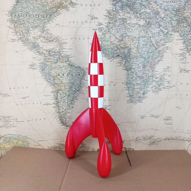 Cohete Tintín 30 cm Figura Resina
