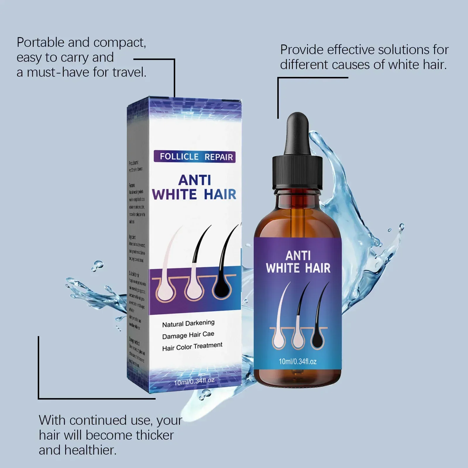 White To Black Nourishessence Anti-gray Anti Loss Care 3