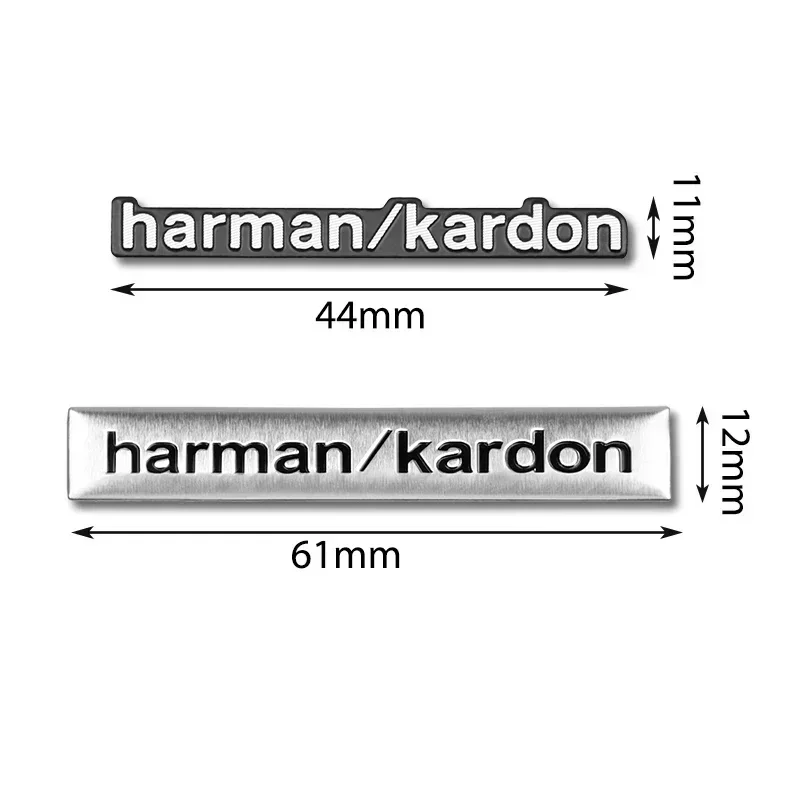 3D Harman/kardon Car Audio Aluminum Sticker Car Audio Stickers For BMW M E34 E36 E60 E90 E46 E39 E70 F10 F20 F30 X5 X6 X1 M3 M5