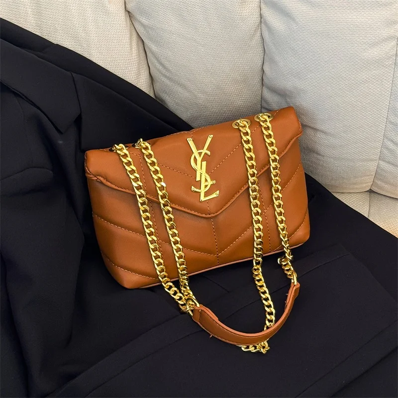 Famous Designer Ladies Crossbody Handbag Leather Shoulder Bag Elegant Women's Tote Luxury Messenger