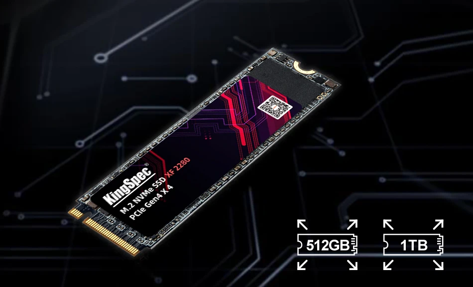 1TB, 2TB, M2 2280, 500g, PCIe 4.0,