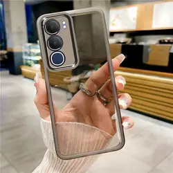 Luxury Soft Bumper Clear Back Phone Case for Vivo T4 Lite (Jtm TH)
