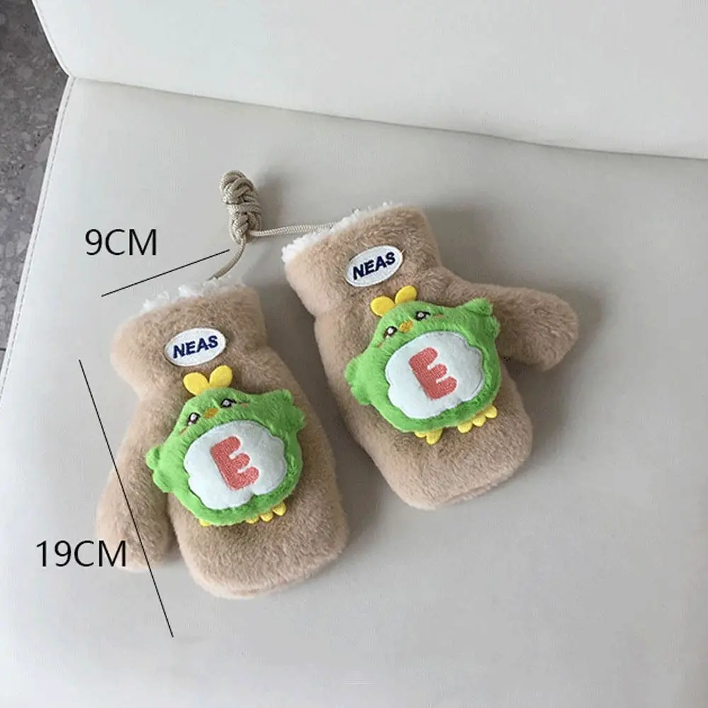 Cute Plush Scarf Glove Sets Cartoon Love Doll Winter Warm Soft Girl&Child Scarf Glove Ornaments Accessories Gifts