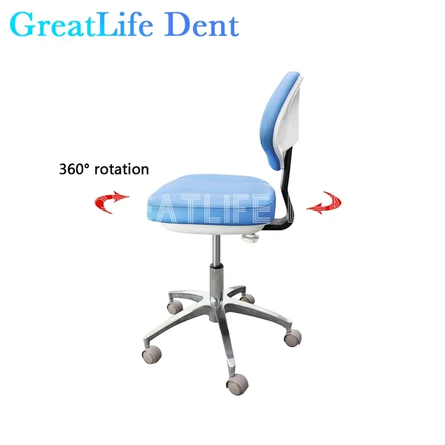 GreatLife Dent Dental Dentist Mobile Office Chair Pu Leather Seat Ergonomic High Quality Dentist Opertional Doctors Chair