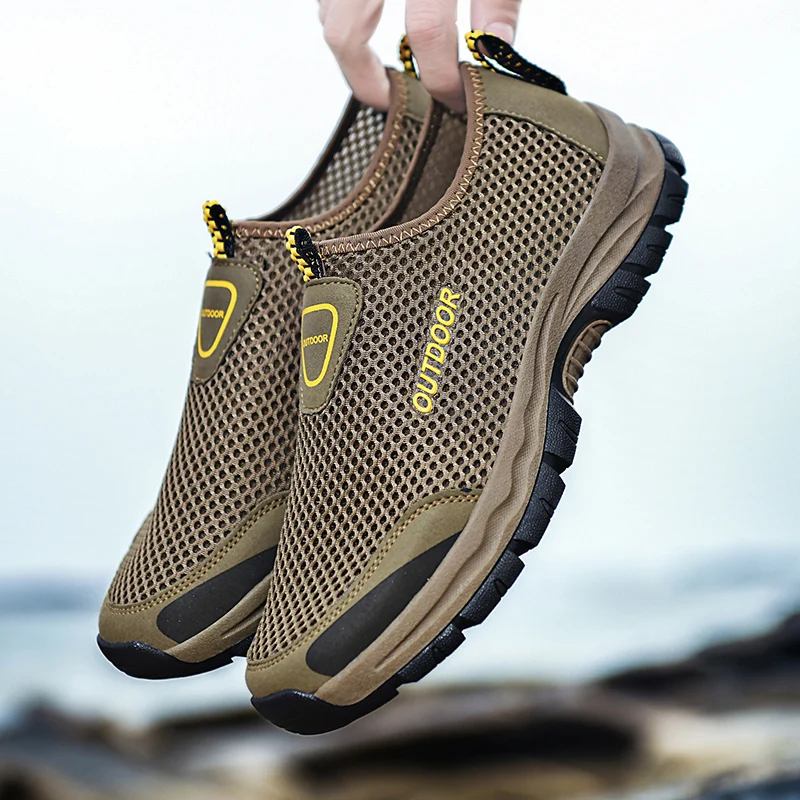 Men Casual Shoes Summer Outdoor Water Sneakers Trainers Non-slip Climbing Hiking Breathable
