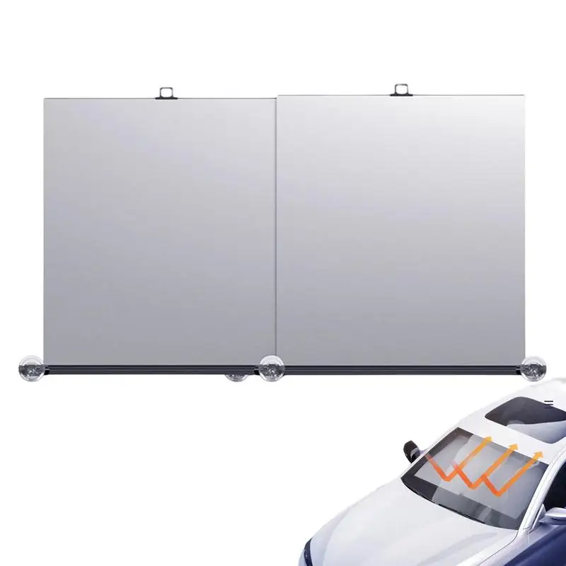 

Sun Shade For Car Windshield Summer Sun Heat Protection Retractable Automatic Car Roller Sunshade Visor Light-tight For Vehicle