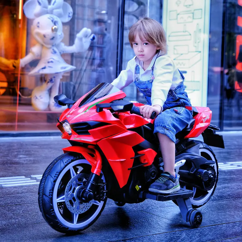 Children's Electric Motorcycles Cool Light Cars Toy Self-driving Outdoor Toys Game Ride on Motorcycle for Kids 1-8 Years Old