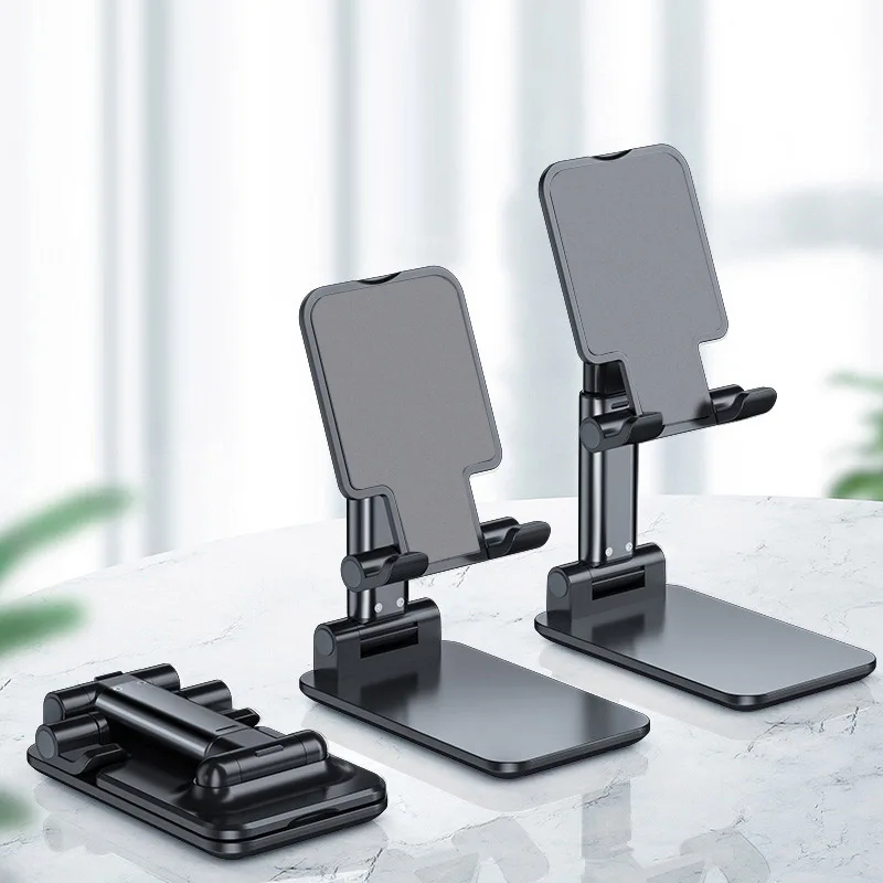 Desk Mobile Phone Holder Stand for IPhone IPad Xiaomi Huawei Desktop Tablet Holder Table Cell Foldable Extend Support mobile stand for table Holders & Stands