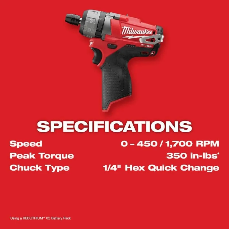 Milwaukee M12 CD 2402 M12 FUEL 1 4 Hex 2 Speed Brushless Cordless Screwdriver 12V Lithium Power Tools AliExpress