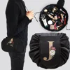 Women Drawstring Cosmetic Bag Organizer Travel Toiletry Storage Shoulder Bag MakeUp Pouch Large Capacity Beauty Case Gold Series 1