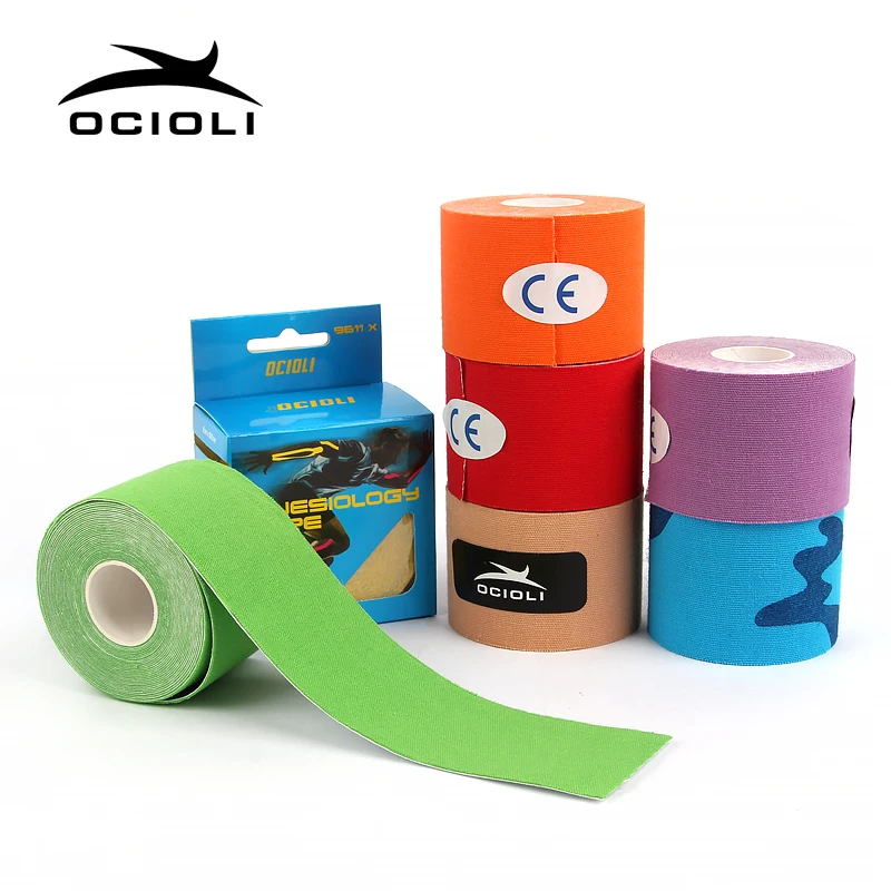 5cm X 5m Kinesiology Tape Roll Cotton Elastic Adhesive Muscle Bandage  Strain Injury Support Neuromuscular Sport Kinesiotape