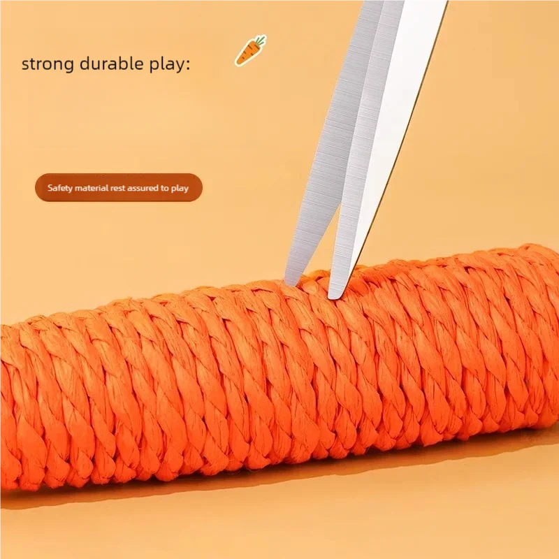 Interactive Carrot Cat Toy With Bell For Teeth Cleaning & Chewing_voghion.com