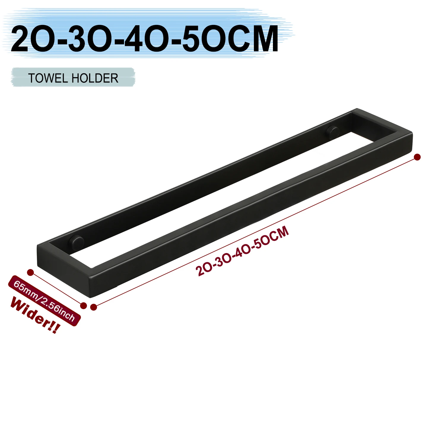 JS Portasciugamani senza foratura, autoadesivo, in acciaio inox, con 2 ganci, porta asciugamani da bagno, cucina, 30 cm