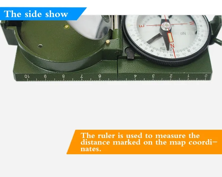 New Type 62 Compass DQL-7 Green Metal Aluminum Compass DQL-7