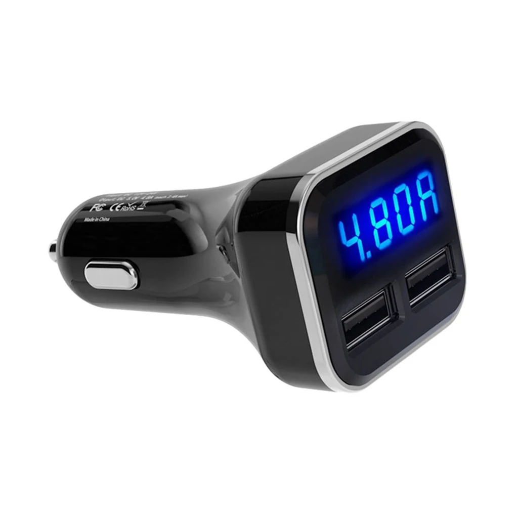 

Universal Dual USB 4 8A LED Car Charger Intelligent Voltage Current Detection Auto Mobile Phone Fast Charging Adapter