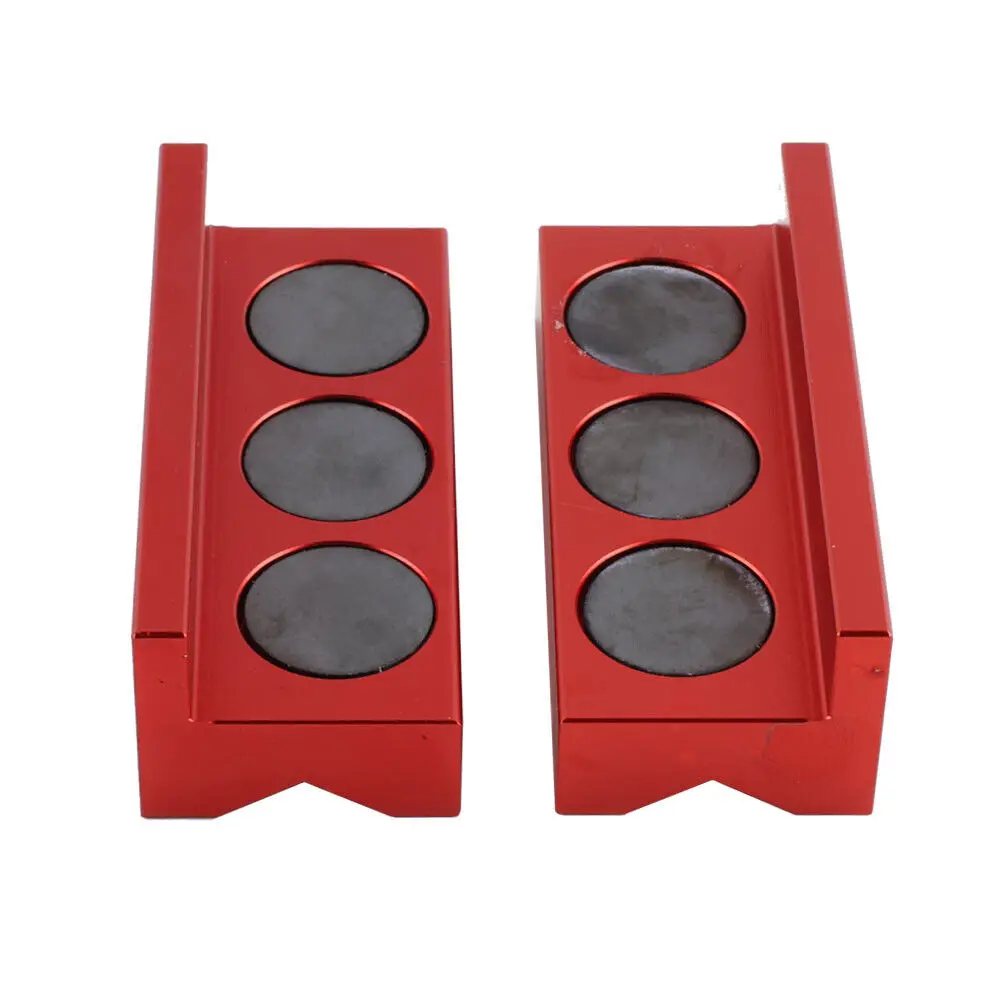 Premium Billet Aluminum Vise Jaw Protective Inserts with Magnetic Grip