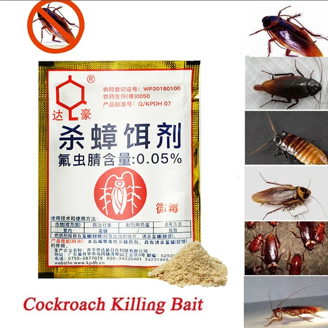 100Db Csótány Megöli A Csali Por Hatékony Csótány-Vezérlő Konyha És Az Otthoni Kártevő Visszataszító Kocka-Ellenes Gyógyszer - Image 2