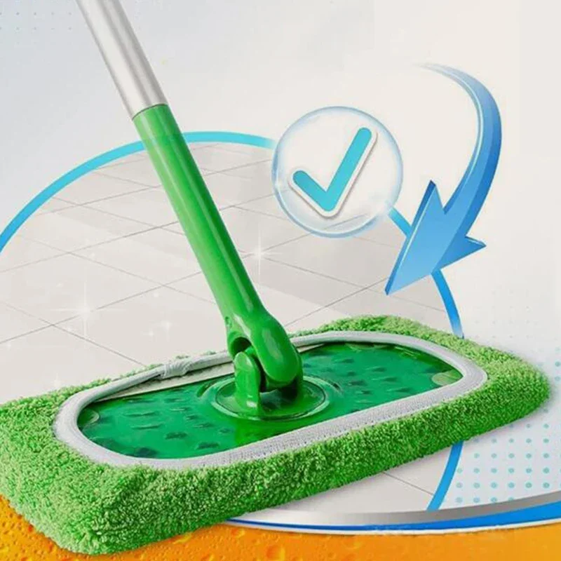 Microfibra Scouring Pad, Mop Board reutilizável, Swiffer plana Mops, Limpeza Acessórios Home, 25x 11.5cm