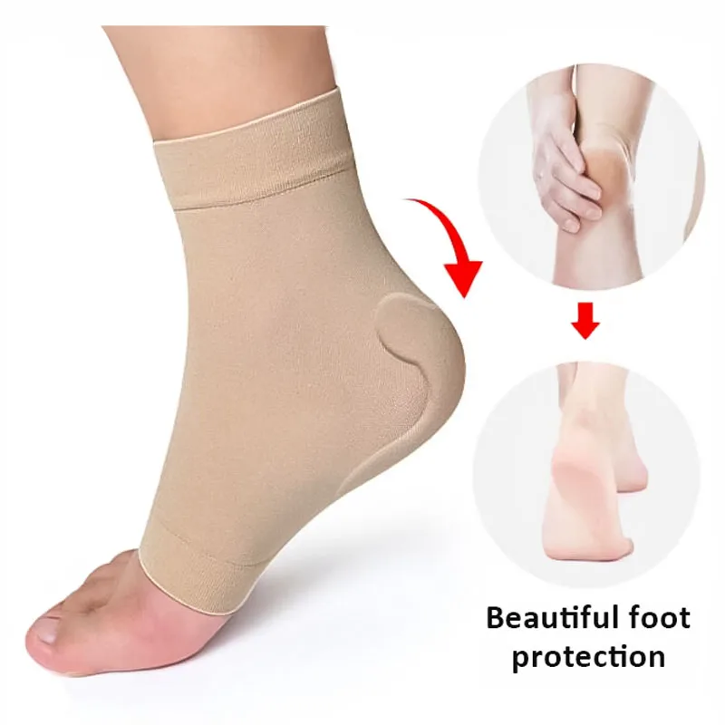 1 Pair Padded Skate Sock for Foot Protection of Achilles Tendon & Lace Bite  Area Skating Hockey Roller Ski Hiking & Riding Boots - AliExpress