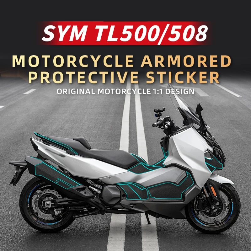 For SYM TL500 508 Bike Armor Fairing Stickers Kits Decoration And Protection Decals Motorcycle Accessories Plastic