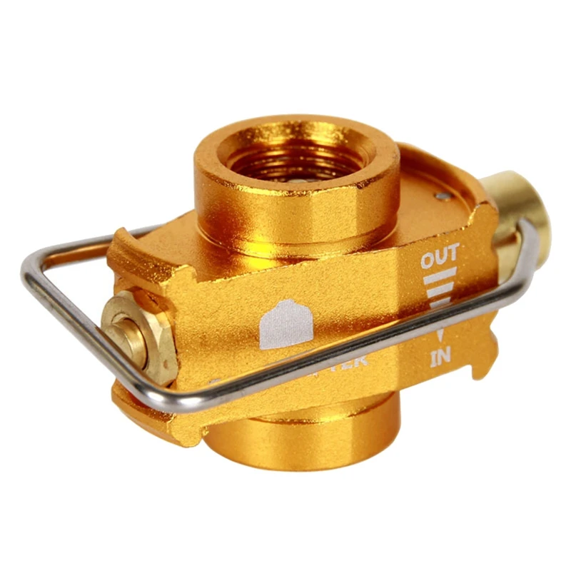 

NEW-Camping Gas Saver Plus Gas Converter Shifter Refill Flat Tank Conversion Adapter Camping Gas Adapter Valve