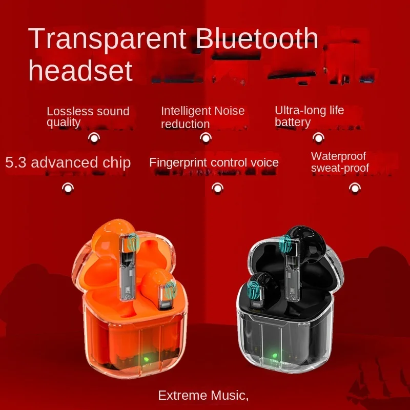 

TWS Bluetooth-гарнитура, прозрачная Беспроводная Bluetooth-гарнитура с функцией Холла
