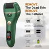 Professional Electric Feet Callus Remover,IPX7 Waterproof Portable Electronic Foot Scrubber Pedicure Kit for Removing Dead Hard 2