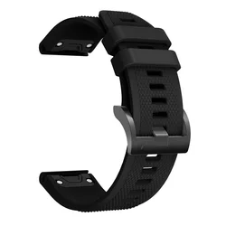 Premium 22mm Quick Fit Silicone Watch Band - Universal Fit - QuickFit 22mm (Black)