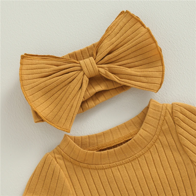 Summer Infant Baby Girls Romper Cotton Baby Jumpsuit Solid Color Short Sleeve Playsuit with Bow Headband Toddler Clothes baby clothing,baby jumpsuit,baby rompers,cotton jumpsuit