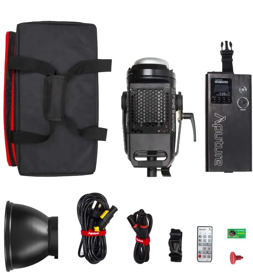 Aputure 라이트 스톰 LS C120D 마크 2 120D II LED 연속 출력 조명, 궁극의 업그레이드 30,000 럭스 @ 0.5m, DMX 5 지원