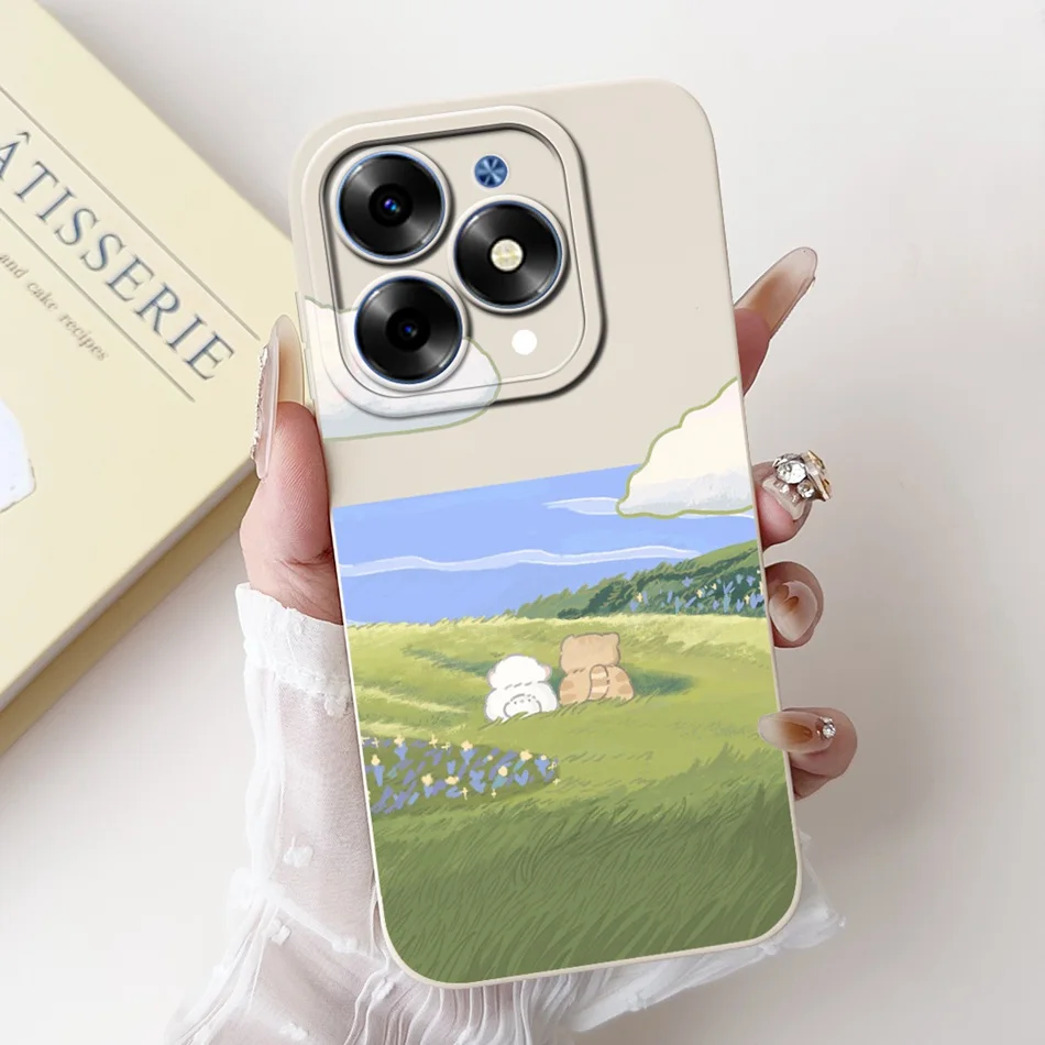 Cute Panda Rabbit Cartoon Soft Silicone Lens Protective Bumper Phone Case