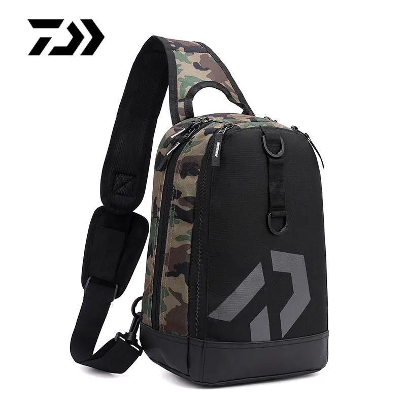 Daiwa Fishing Sling Tackle Bag Waterproof Fly Fishing Bag Large Storage