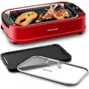 Indoor Smokeless Grill, 1500W Electric BBQ Grill and Non-Stick Grill Plates with Temperature Control, Removable Drip Tray, 1
