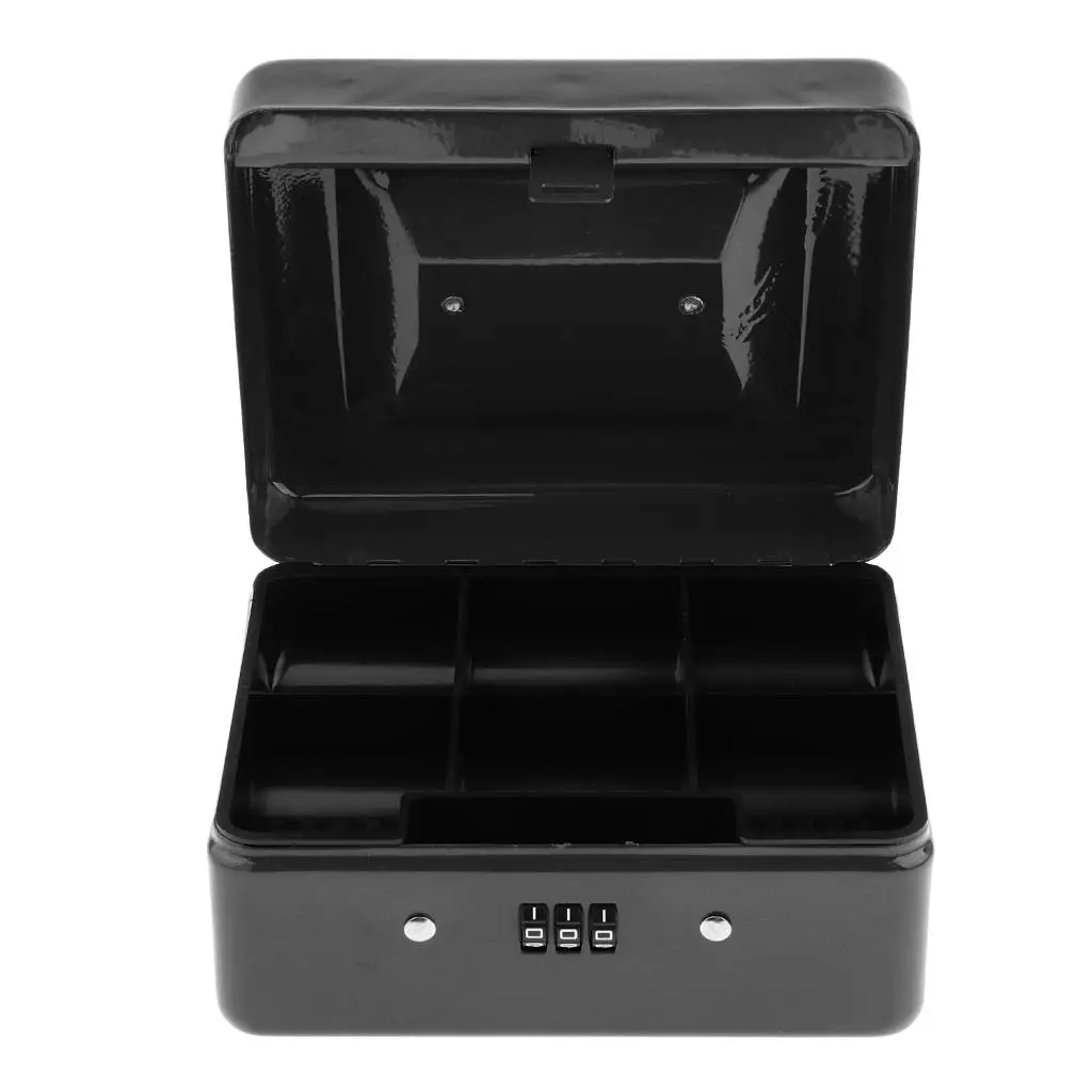Mini Portable Steel Petty Lock Cash Safe Box Money Cash Security Box 6
