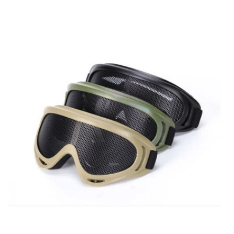 Outdoors Military Airsoft Net Tactical Shock Resistance Eyes Protecting Outdoor Sports Metal Mesh Glasses Goggle Outdoor Tools
