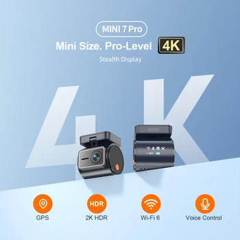 KAWA 4K Front Dash cam MINI 7 Pro