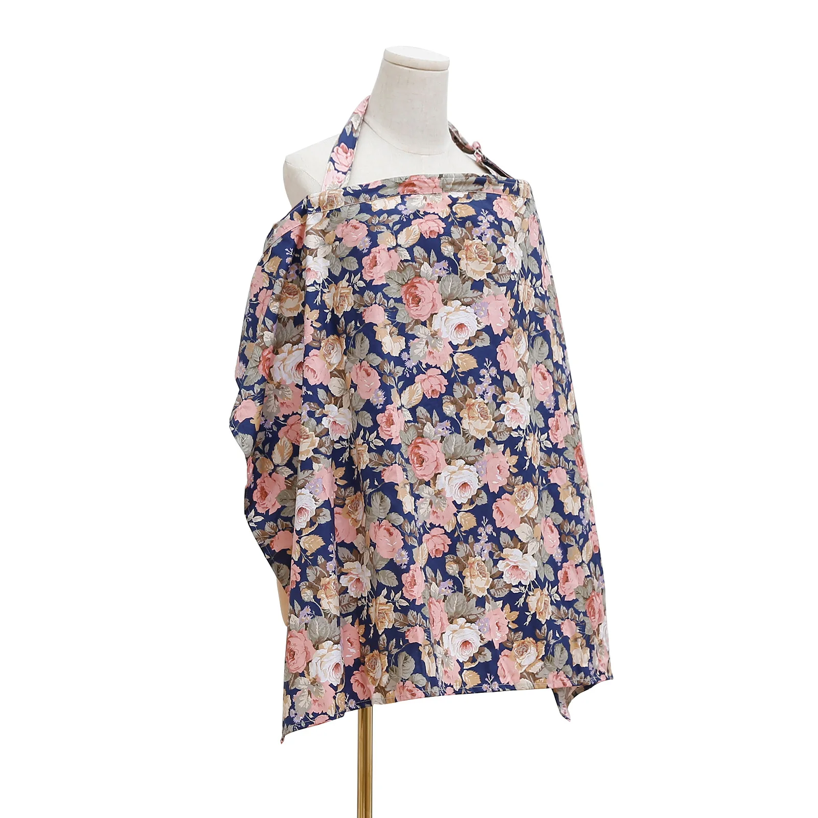 Muslin Nursing Cover for Breastfeeding Cotton Nursing Apron Lightweight Cover for Comfortable Bonding Cotton Printing