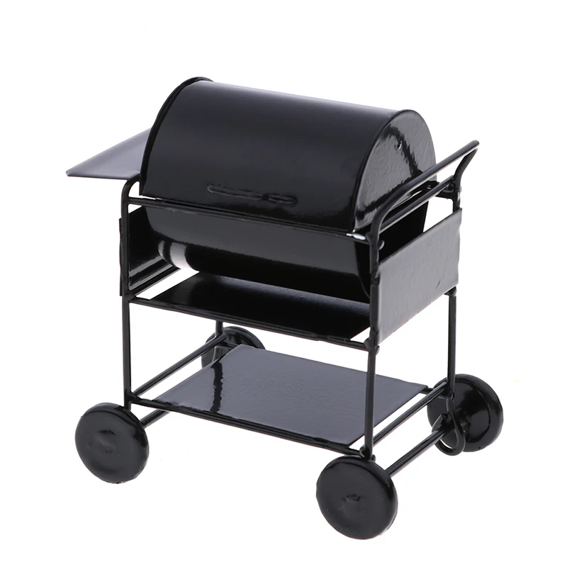 

1Set Kitchen Food Furniture For Dollhouse Kids Toy Mini Cute BBQ Food Grill Miniature Ornaments For 1/12 Scale Doll house Gadget