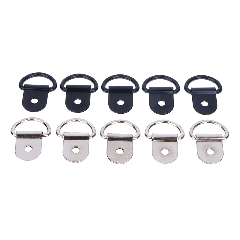 Tie Down Belts 10pcs Stainless Steel D Shape Pull Hook Tie Down Anchors For Trailers RV Boats