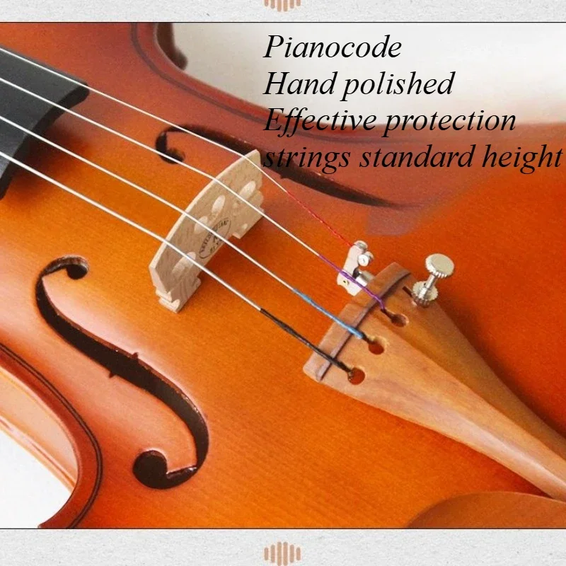 Solid Wood Violin Beginner Professional Introduction Violin Accompanying Stringed Musical Instrument 1/2 1/4 3/4 1/8 Accessories