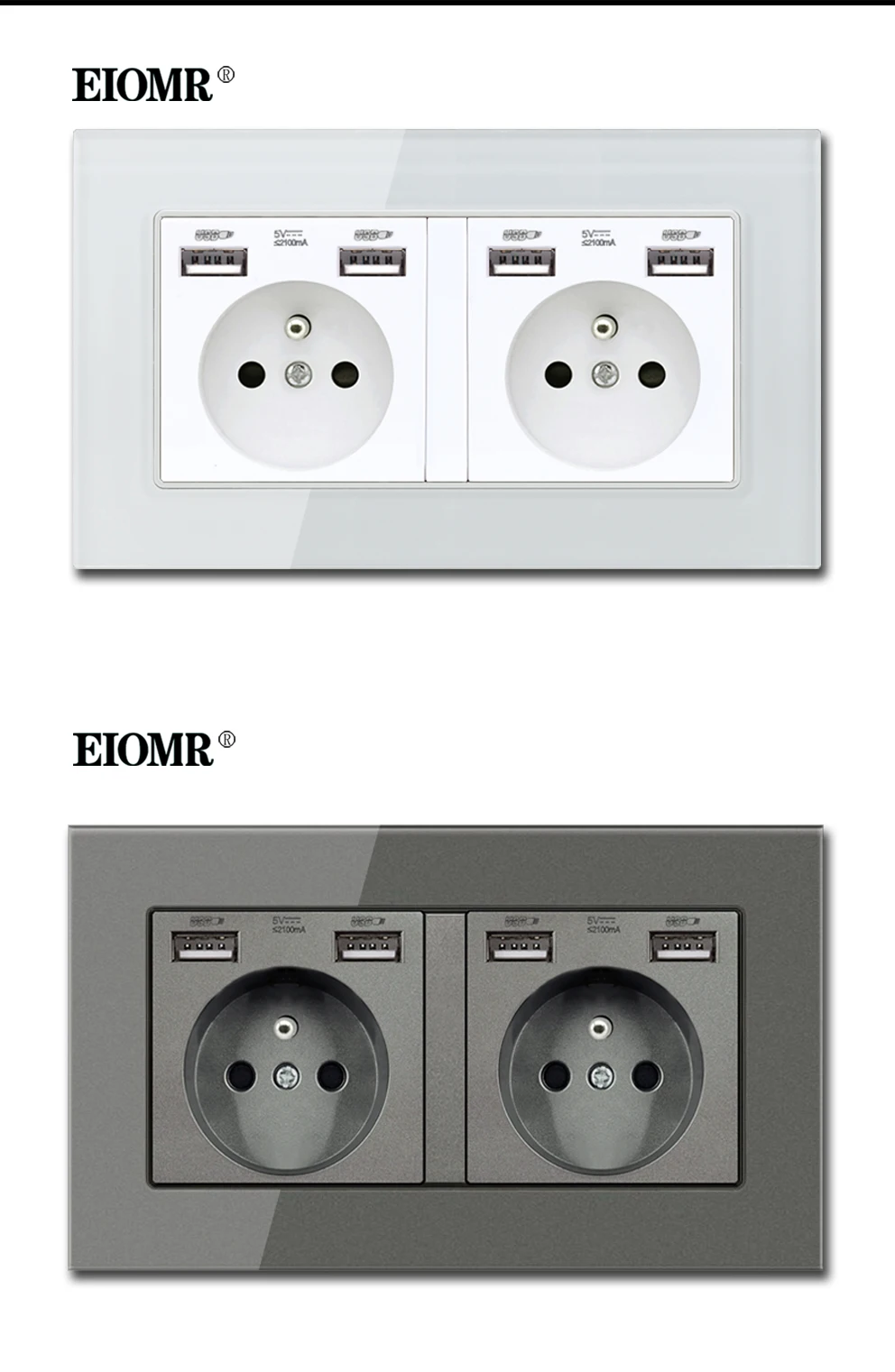 ue ac 250v 16a painel de vidro