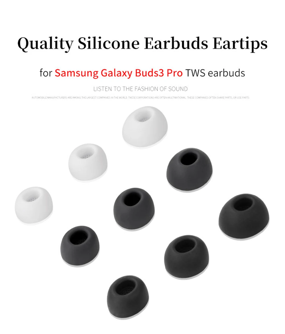 6Pcs Silicone Ear Tips for SamSung Galaxy Buds3 Pro True Wireless Earbuds Eartips Buds 3 Pro TWS Tips headphones Earplugs