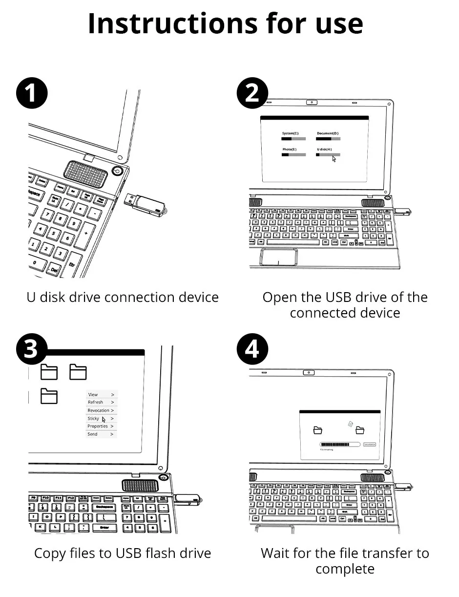 Bliksem OTG Flash Drive 32GB 64GB High Speed USB2.0 for PC Mobile Phone USB Metal Mini Pen Drive 32GB USB Flash Drive 64GB