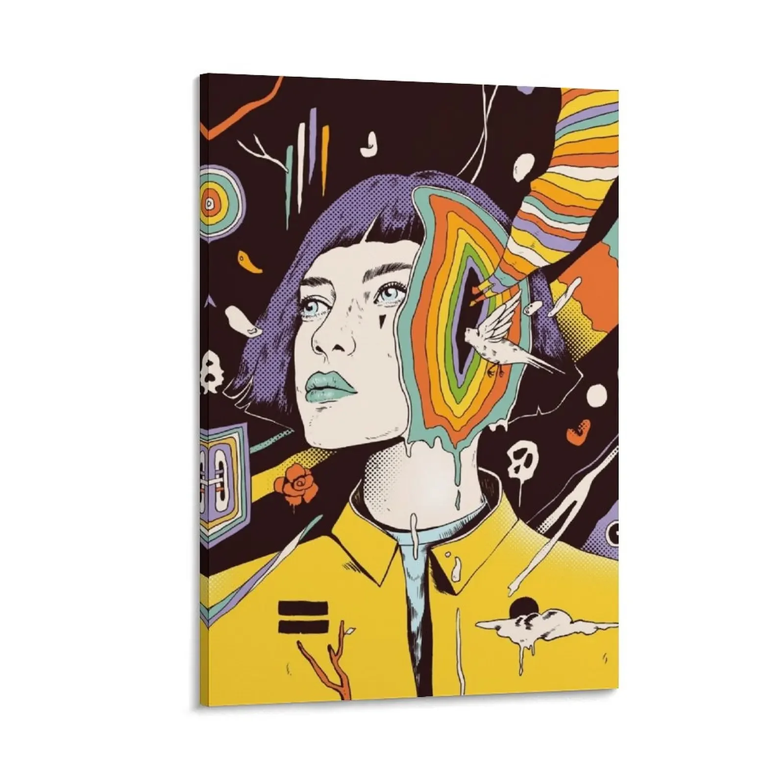 

The Overthinker Canvas Painting aesthetic room decoration Decor for room decorative wall poster wall decoration