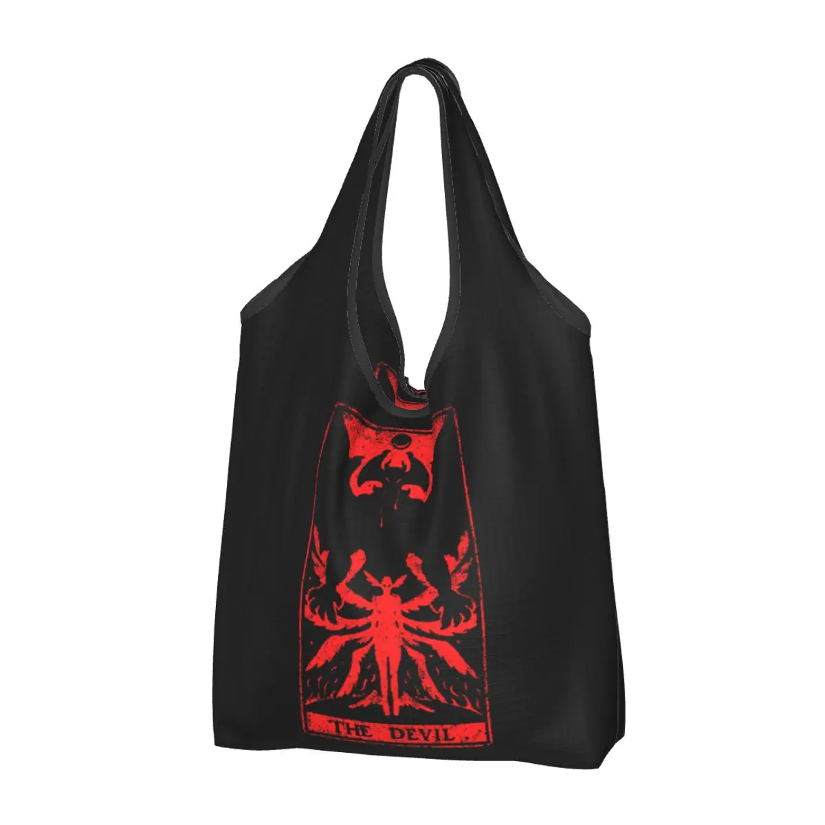 Devil Tarot Crybaby Shopping Bags Riutilizzabile Grocery Eco Bags Capacità Devilman Akira Devil Ryo Anime Horror Manga Riciclaggio Borse