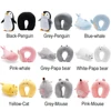 Soft Bedding Cartoon Multifunctional Changable Fluffy Pillows U Shaped Travel Pillow Penguin Whale Protection Neck 6